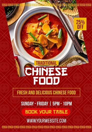 Chinese Restaurant Menu Design Services